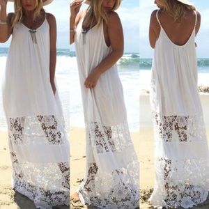 White slip dress